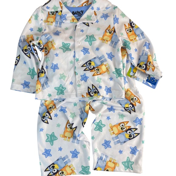 Bluey Other - Bluey Kids Pajamas Size 2T Flame Resistant Bluey Character Sleepwear